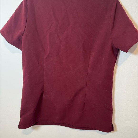 Figs Burgundy Yola Scrub Pants Petite - Picture 10 of 10